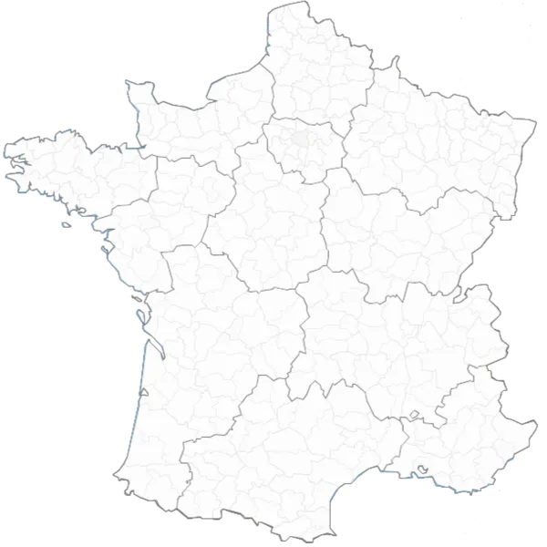 Carte de France illustrant les zones d'intervention d'ARM Services